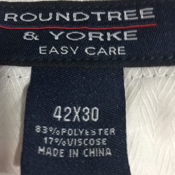 NWT Roundtree & yorke flat front 42/30 - Picture 3 of 6